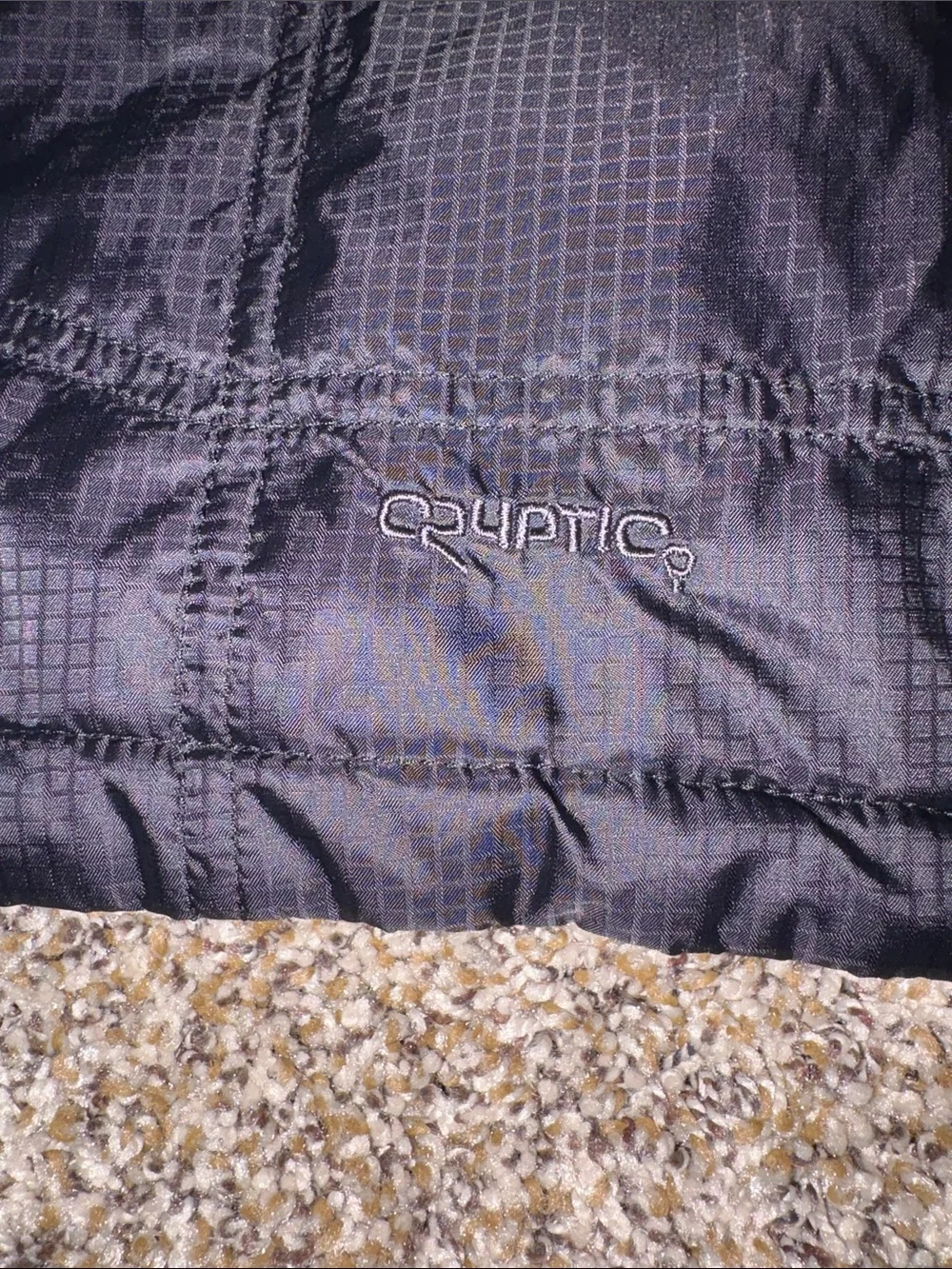 The North Face Black Quilted Vest and reversible into red and blue