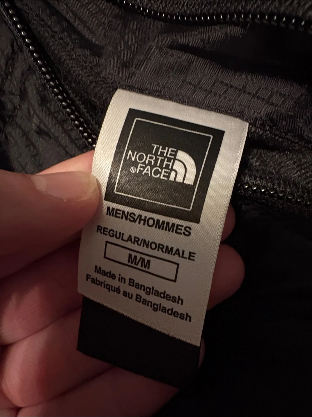 The North Face Black Quilted Vest and reversible into red and blue