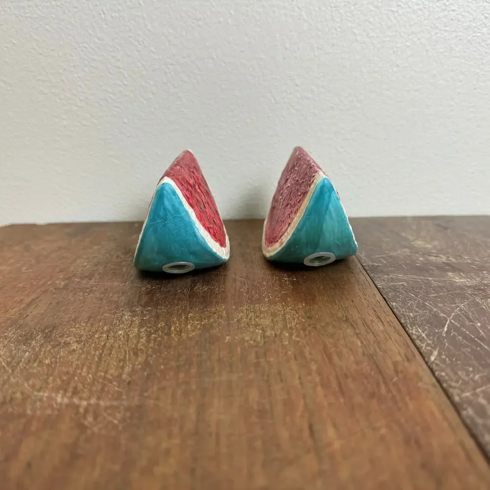 Vintage resin watermelon