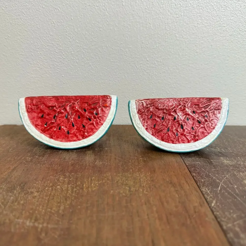 Vintage resin watermelon
