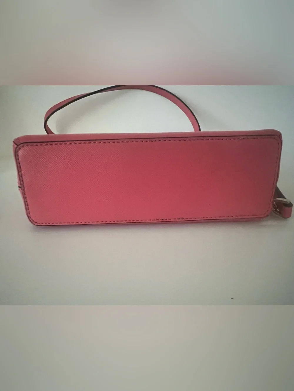 kate spade pink logo saffiano
