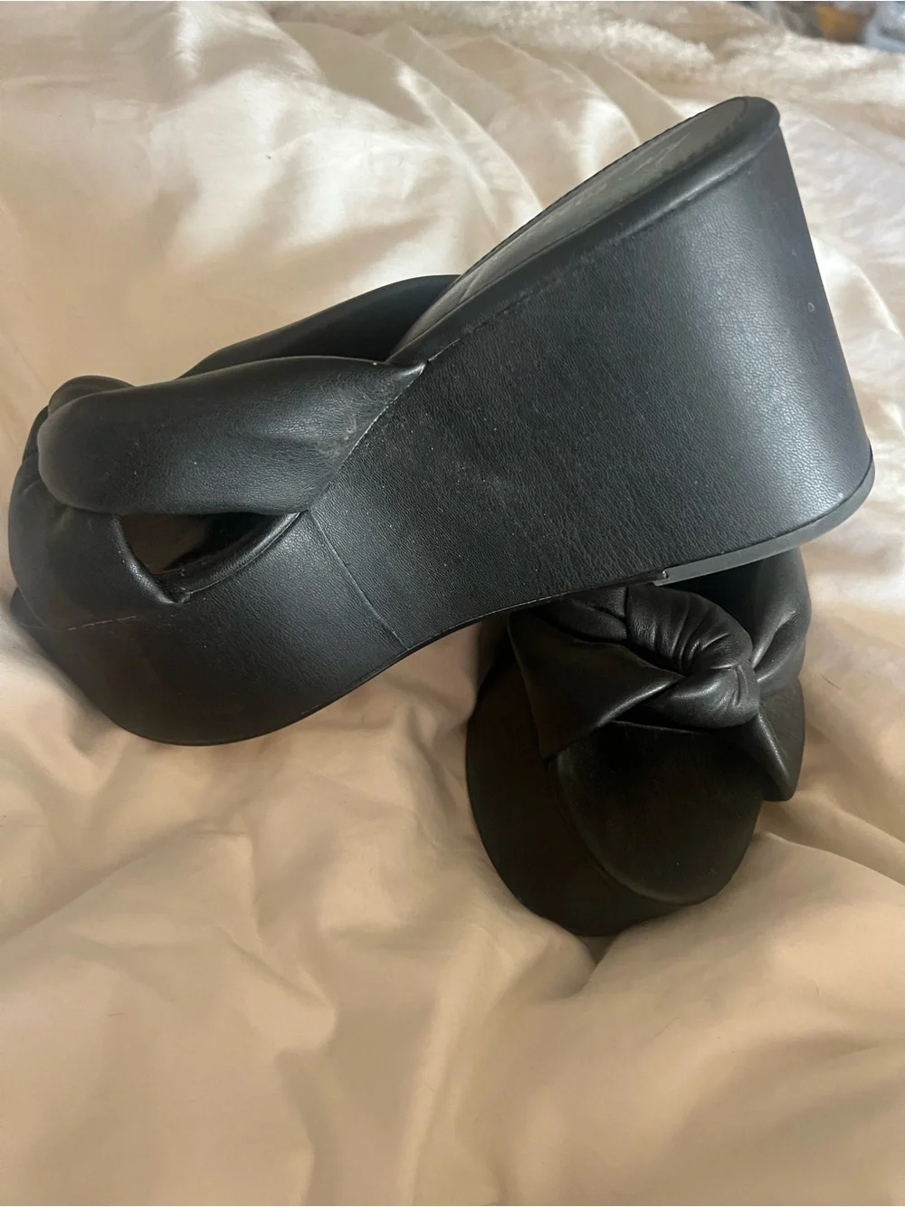 Circus NY Black Knot Platform Slide Sandals - Women