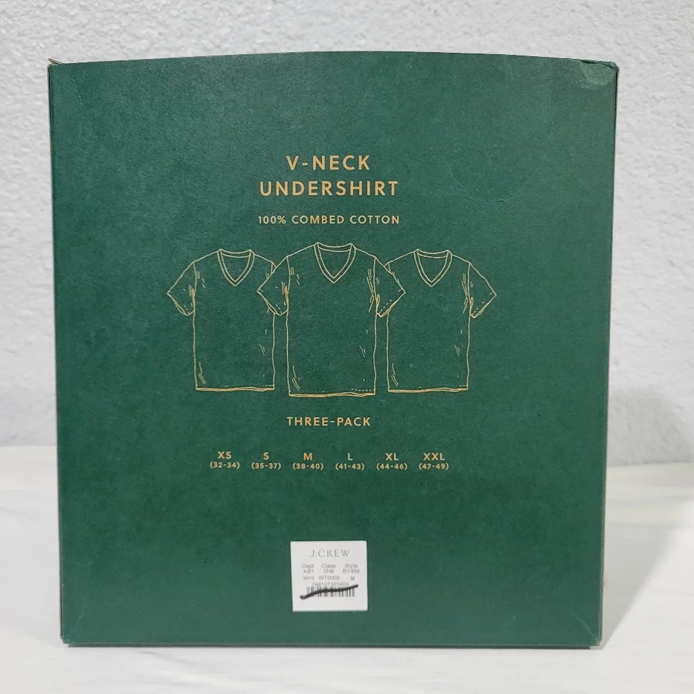 J. Crew neck undershirts