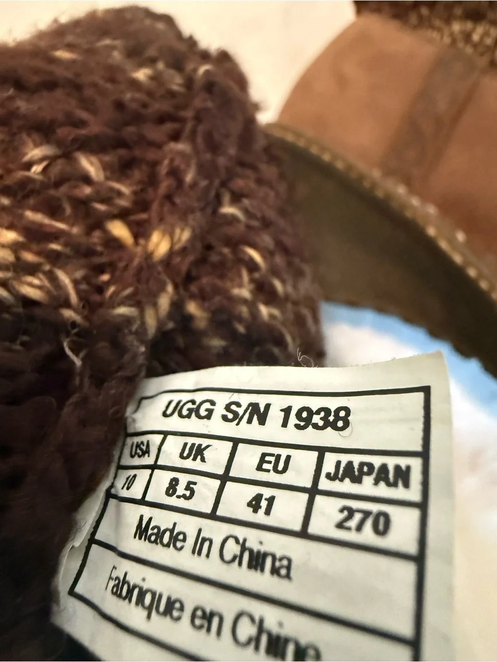 UGG boots textured