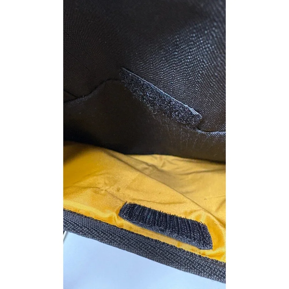 IKEA Unisex Varldens Backpack Black Yellow White Carry All Travel Tote