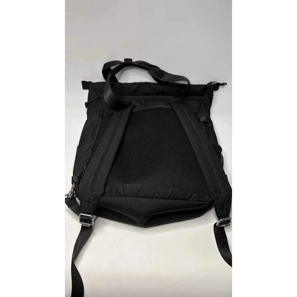 IKEA Unisex Varldens Backpack Black Yellow White Carry All Travel Tote