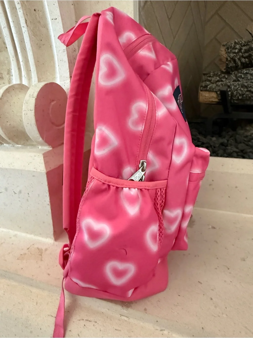 Jansport pink heart