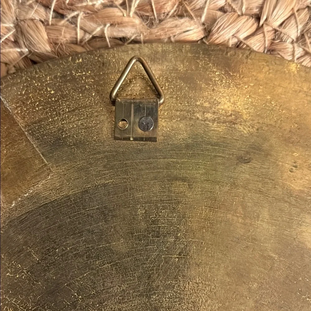 Vintage Nautical Greek Brass Plate with intricate cloisonné art work detailing