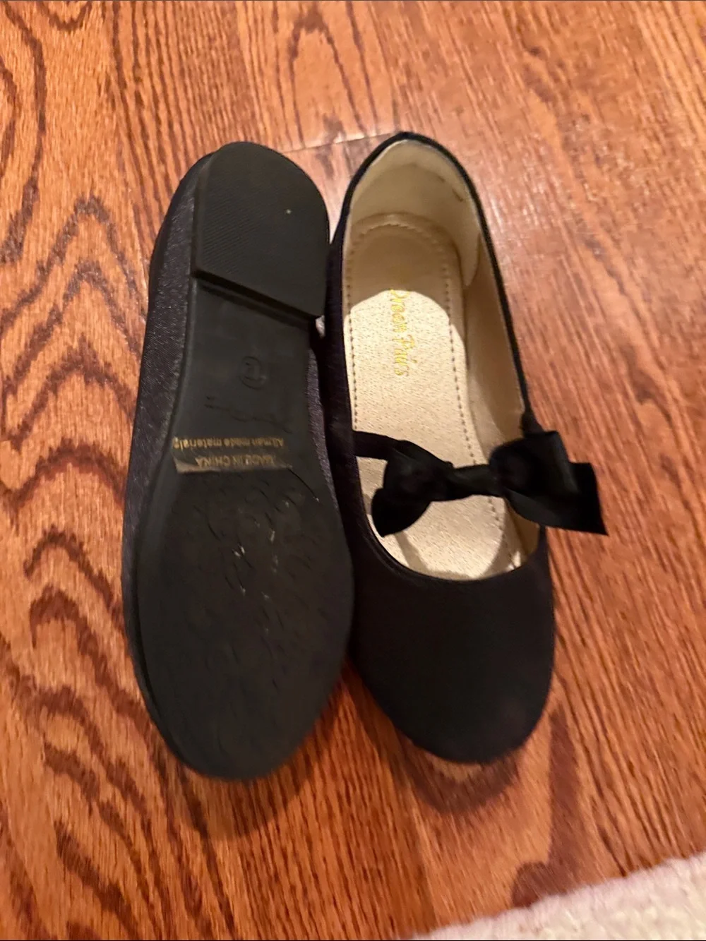 Dream Pairs Black Bow Mary Jane Flats for Kids