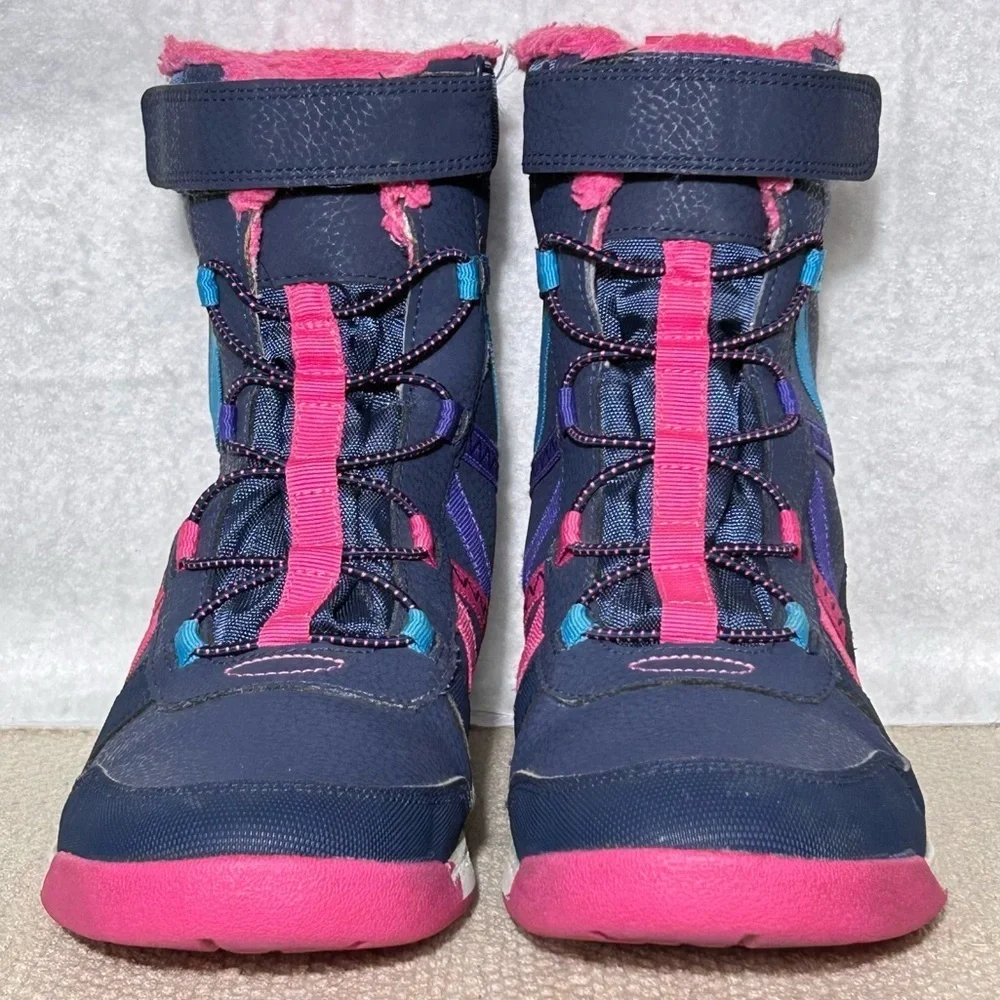 Merrell Big Kids Blue Snow Crush 2 Waterproof 200g Warm Snow Winter Boots SZ 5M