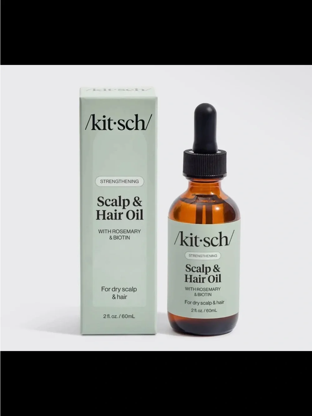 Kitsch Strengthening Scalp & Hair Oil - Mint Green