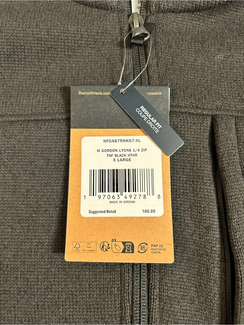 The North Face heavyweight fleece