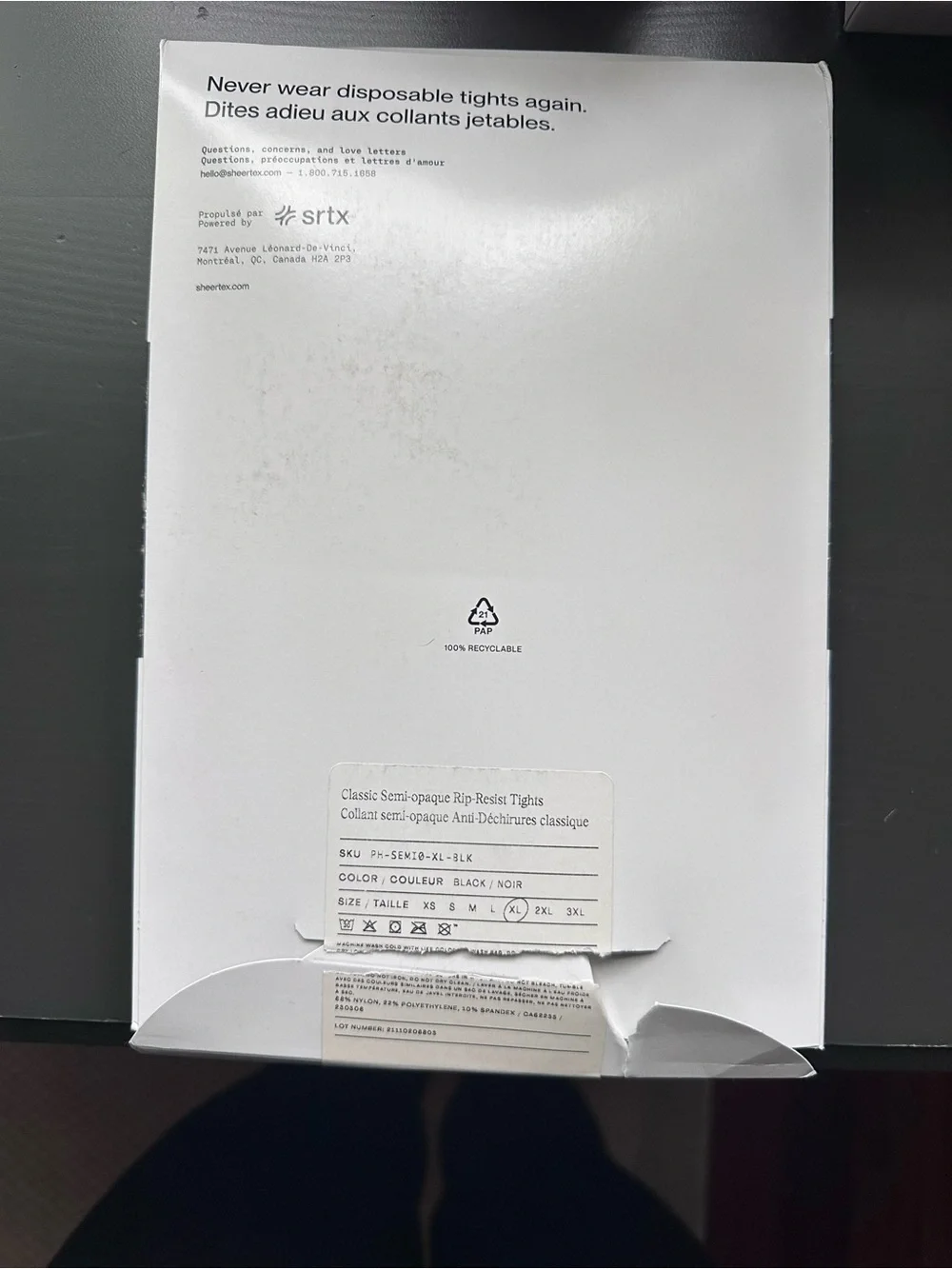 Sheertex women sheer