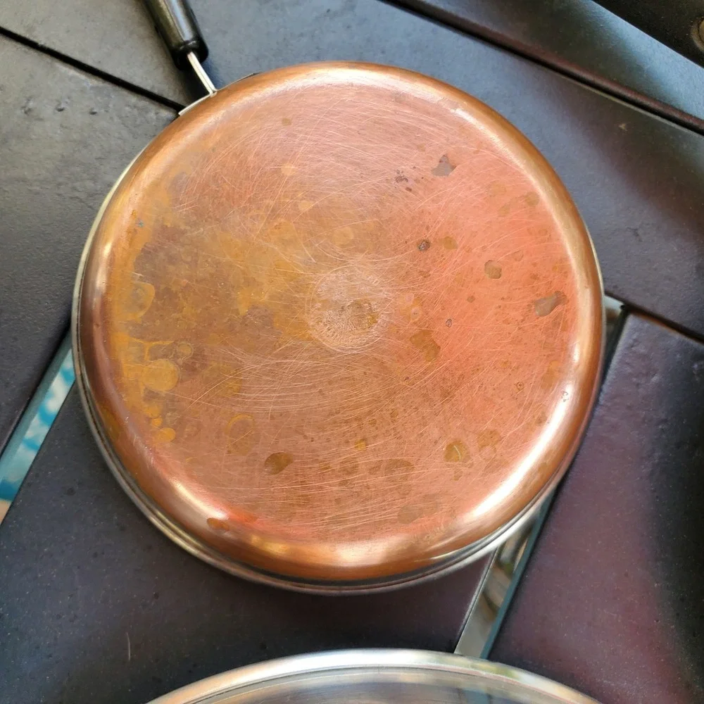 Vintage Revere Ware 1801 Copper Bottom 13-Pc Cookware Set Pots Pans Lids USA