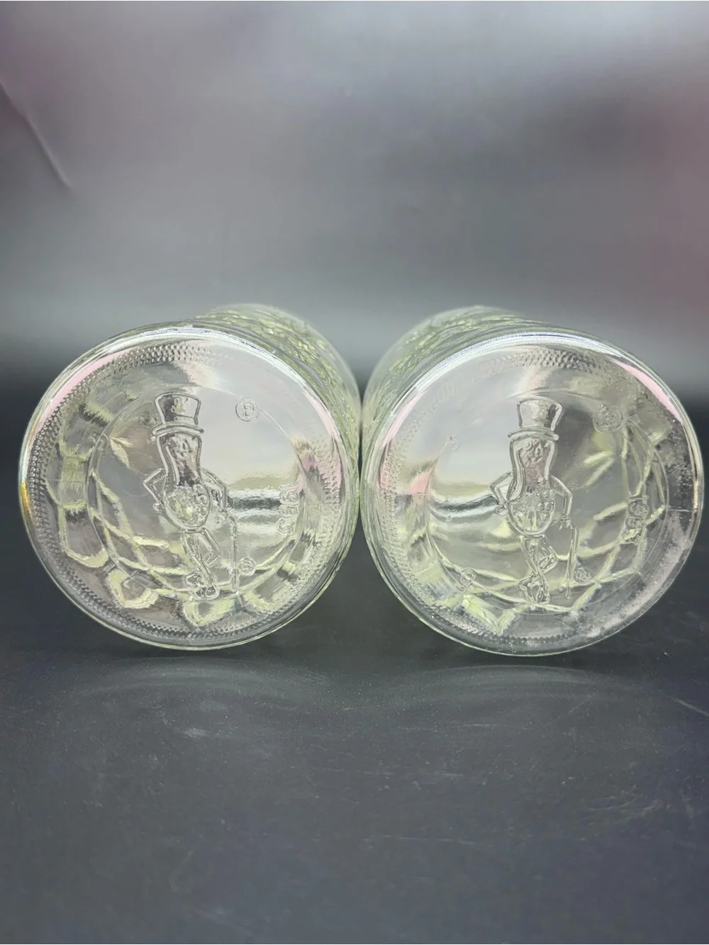 Vintage 1983 Planters Peanuts Embossed Lidded Canisters