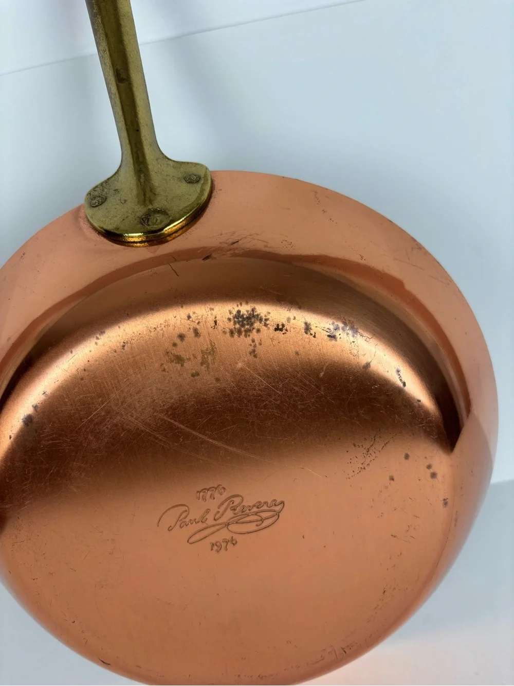 Vintage PAUL REVERE WARE Signature Series USA Copper 10.5” Skillet Fry Pan