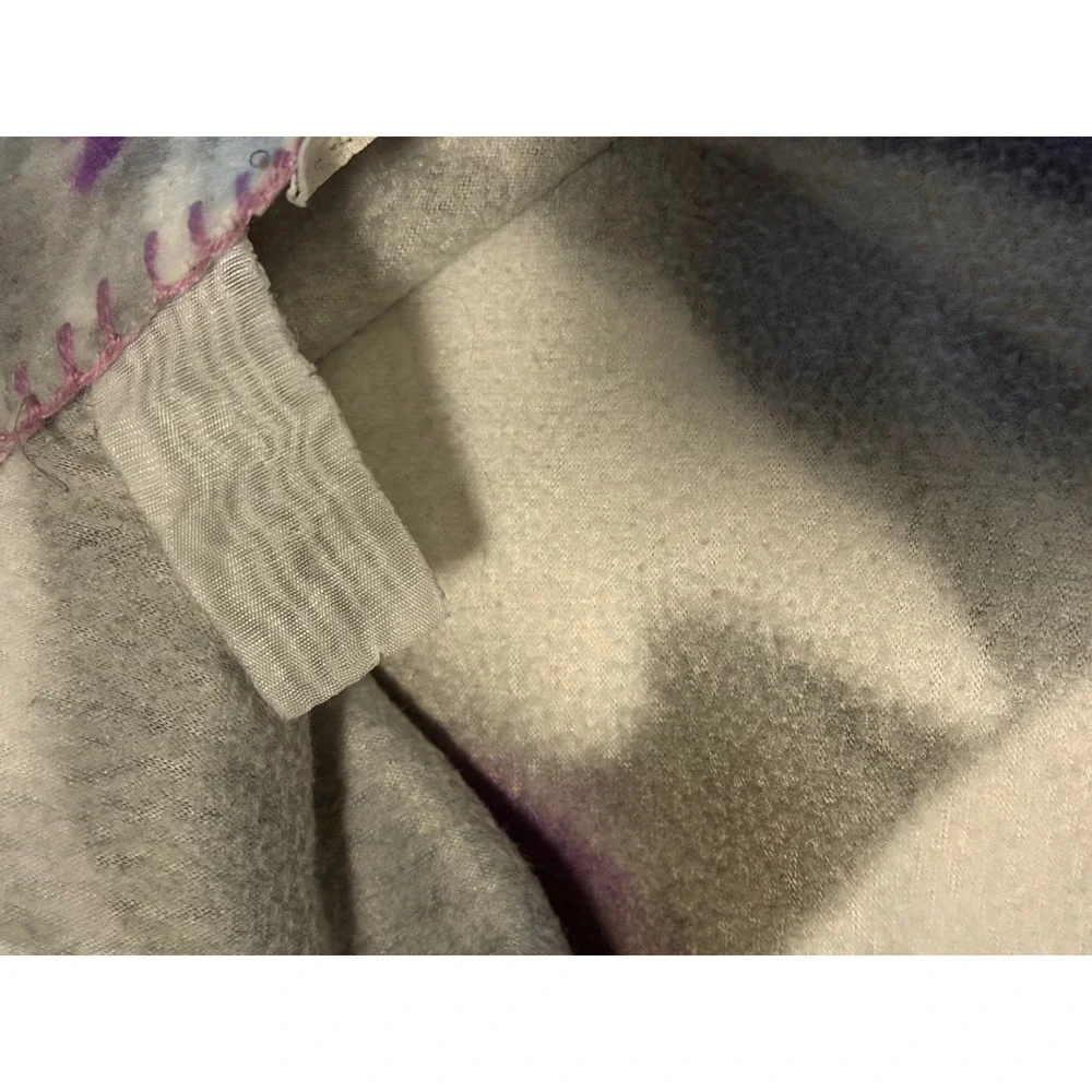 Justin Bieber Fleece Throw Blanket Purple Grey Music Fan Memorabilia Collectible