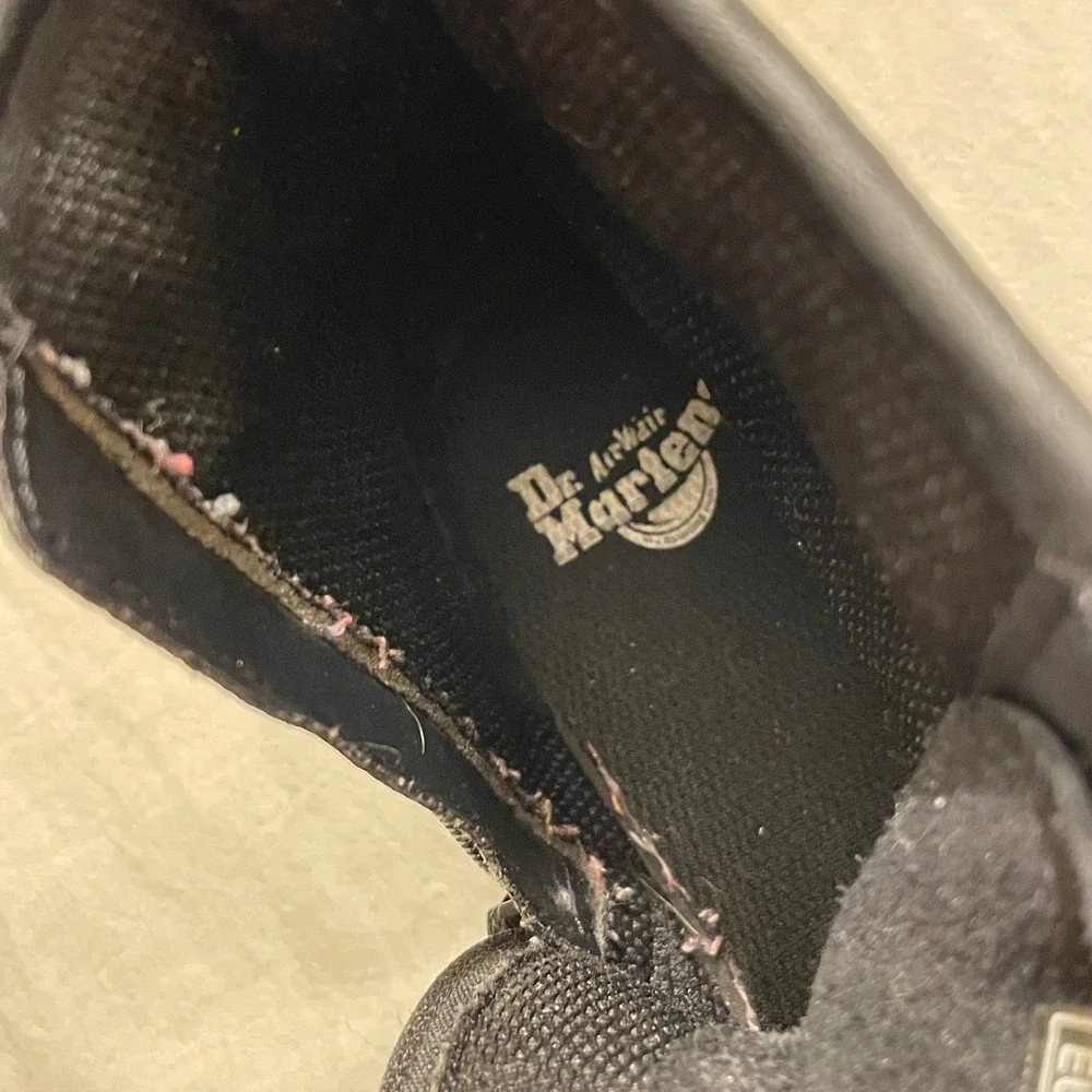 Dr. Martens 1460 J Kids Size 3 Black Leather Combat Boots Distressed Play