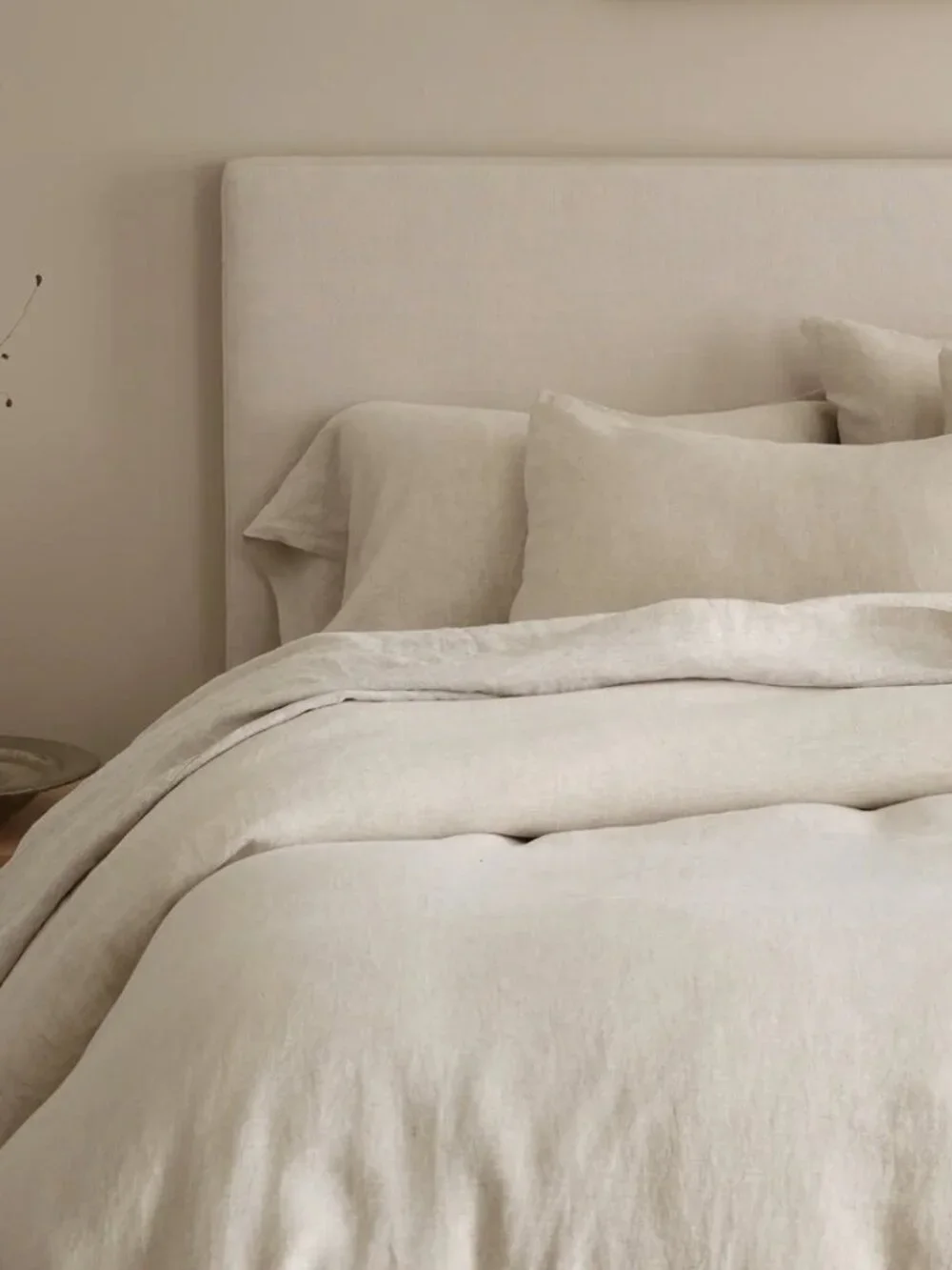 Quince European Linen Duvet Cover King/Cal King Natural Chambray