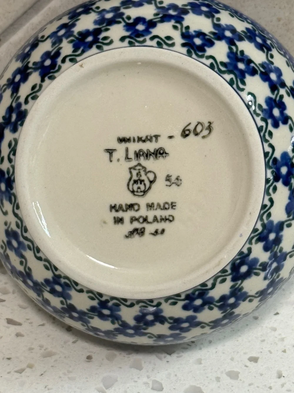Polish Pottery mini teapot