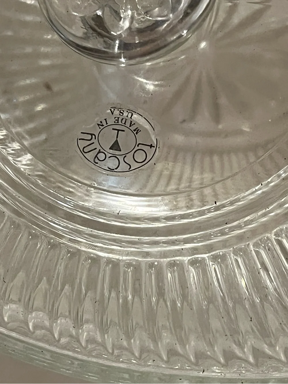 Vintage Pressed Glass Clear Casserole Dish With Lid Oven Proof 13 Inch Server