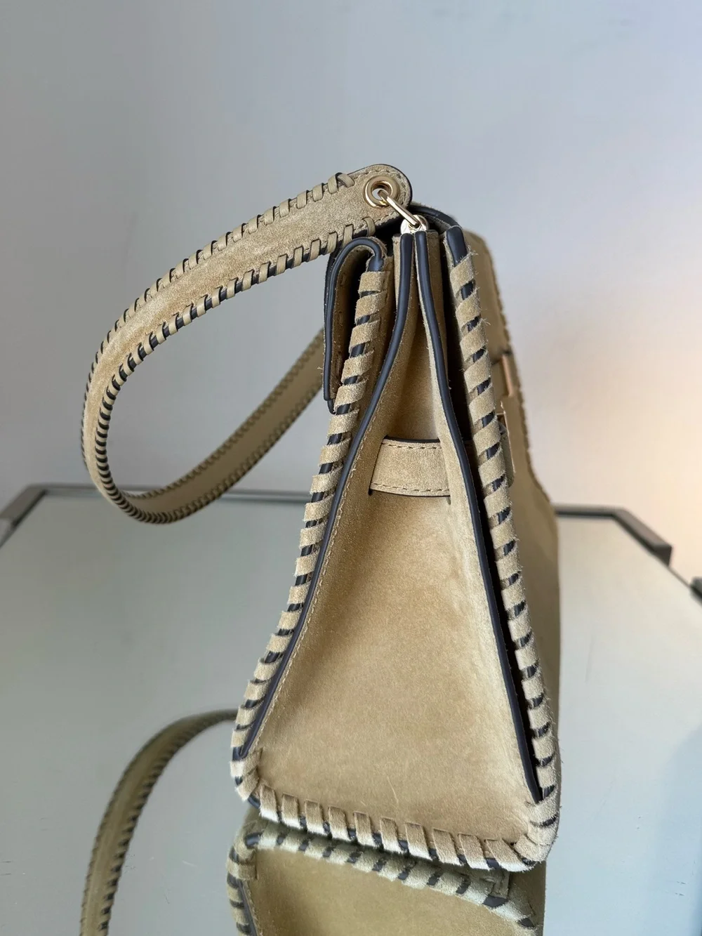 Tory Burch suede napa included