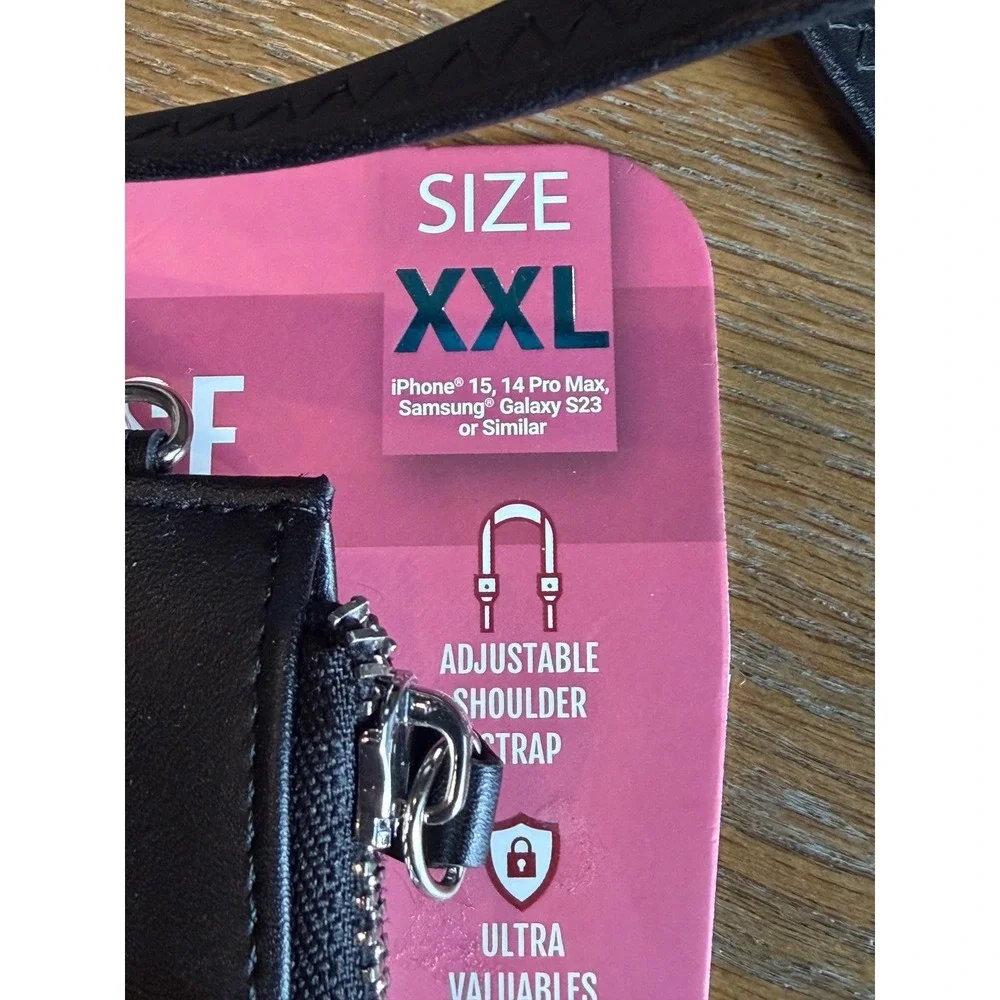 Bytech Universal Sling Phone Case XXL Black RFID Crossbody BY-PP-XX-207-BK
