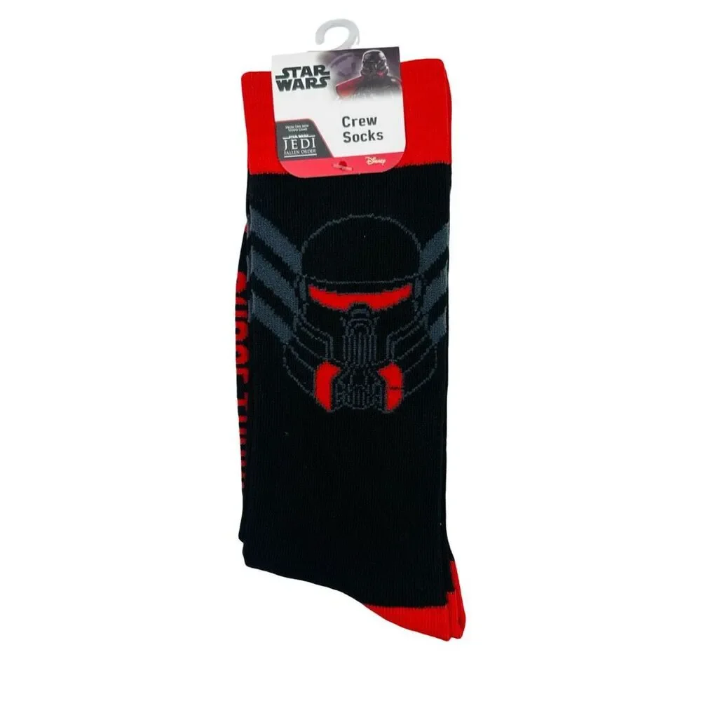 Disney x Star Wars Jedi Fallen Order Crew Socks - One Size - 4 Pairs