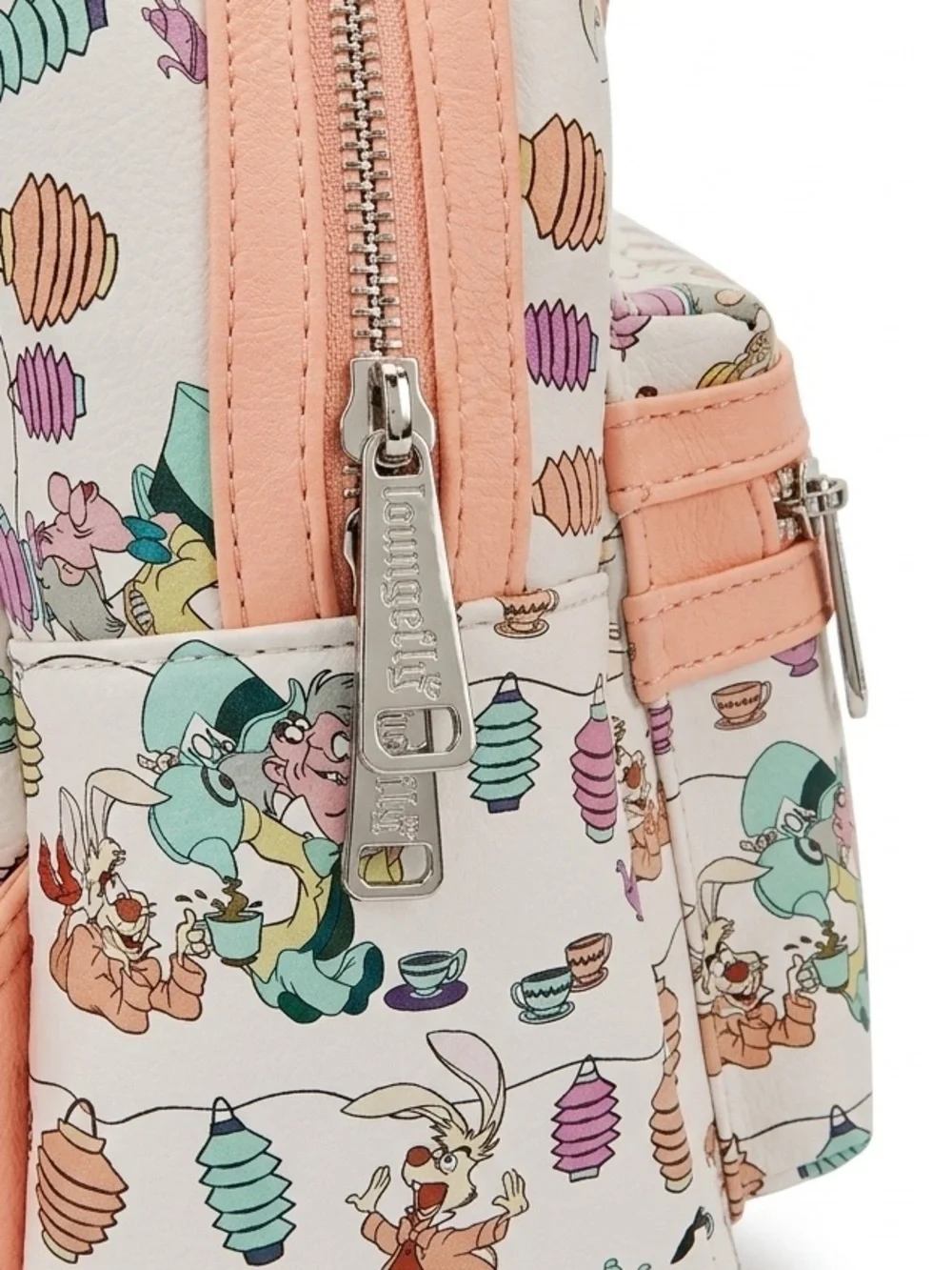Loungefly Disney Alice in Wonderland Pastel Lantern Mini Backpack - Peach Trim