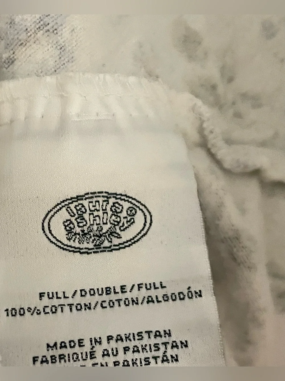 Laura Ashley Flat & Fitted Flannel Cotton Sheet Set Blue Purple Flowers Full Sz