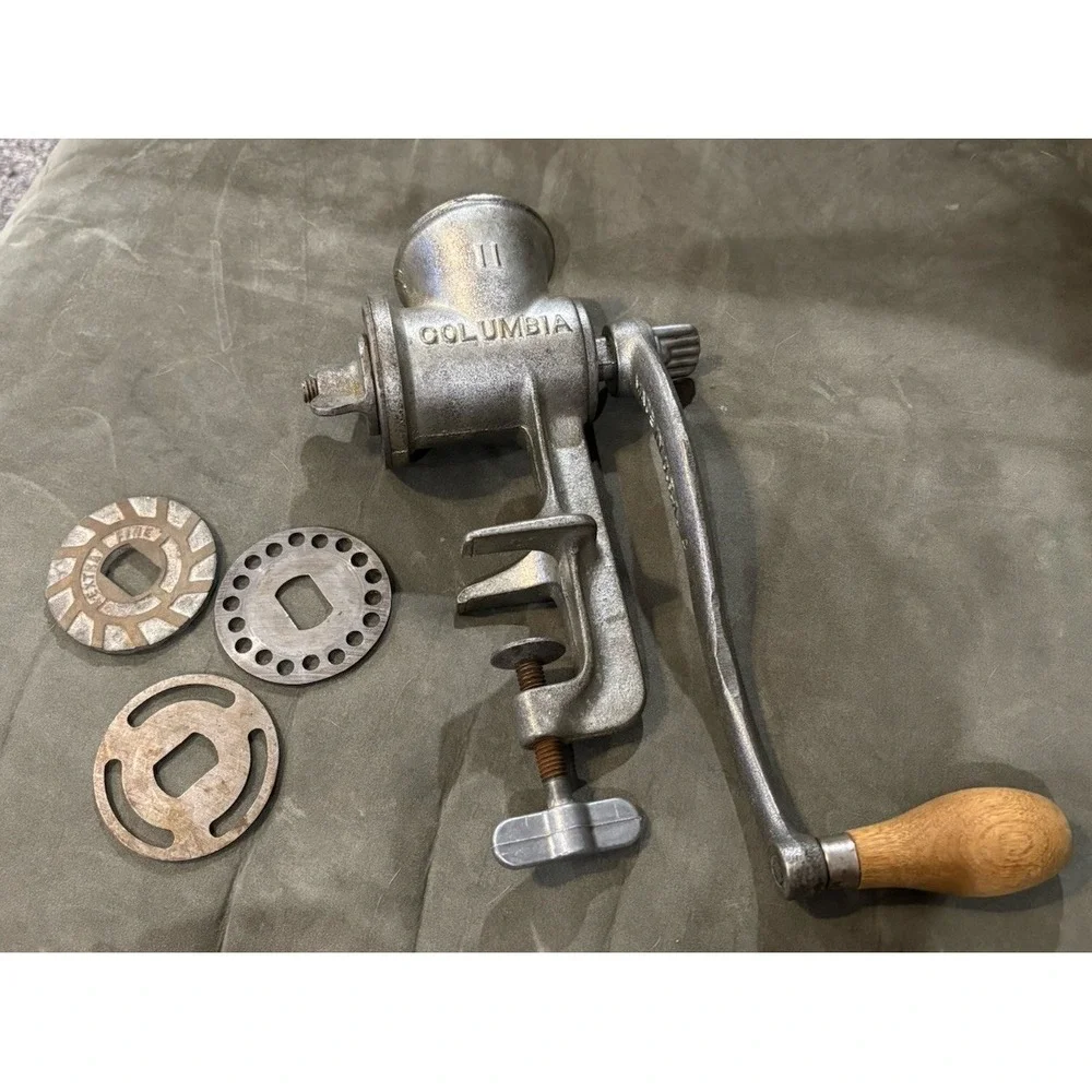 Columbia 11 Meat Grinder & Blades Food Processor Made in USA