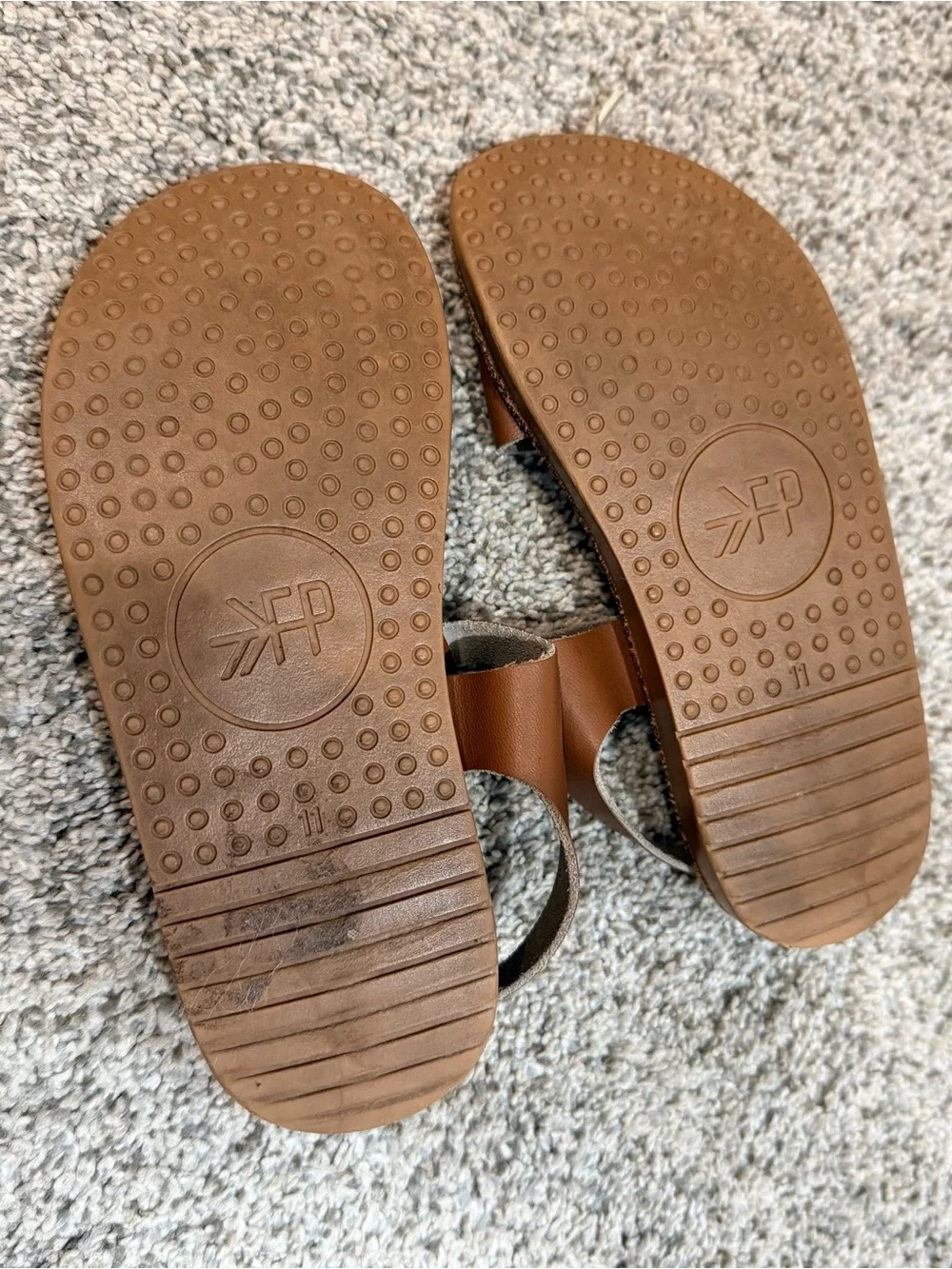 Freshly Picked Brown Leather Open-Toe Kids Sandals