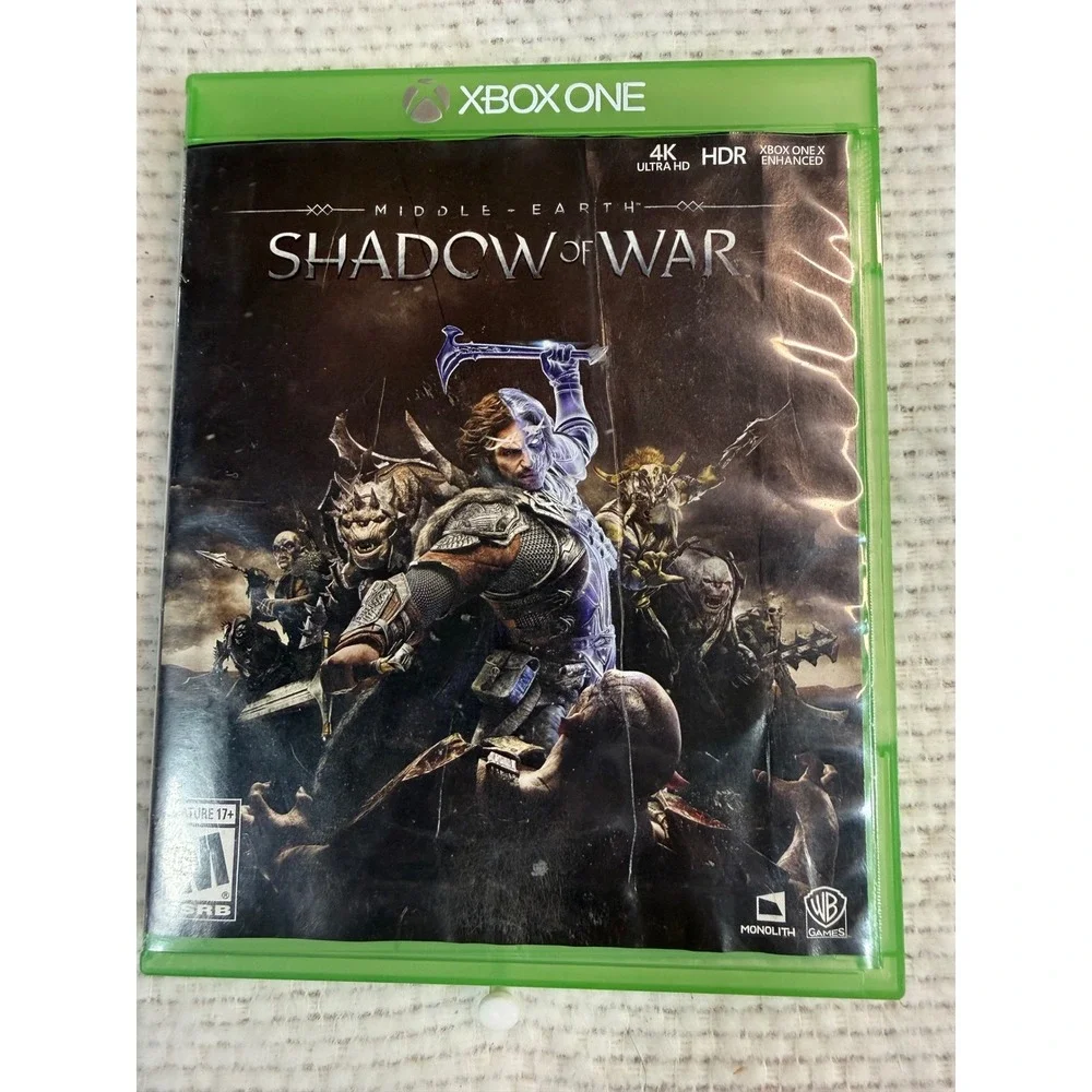 Middle-Earth Shadow of War Xbox One 4K HDR Action RPG Video Game Disc