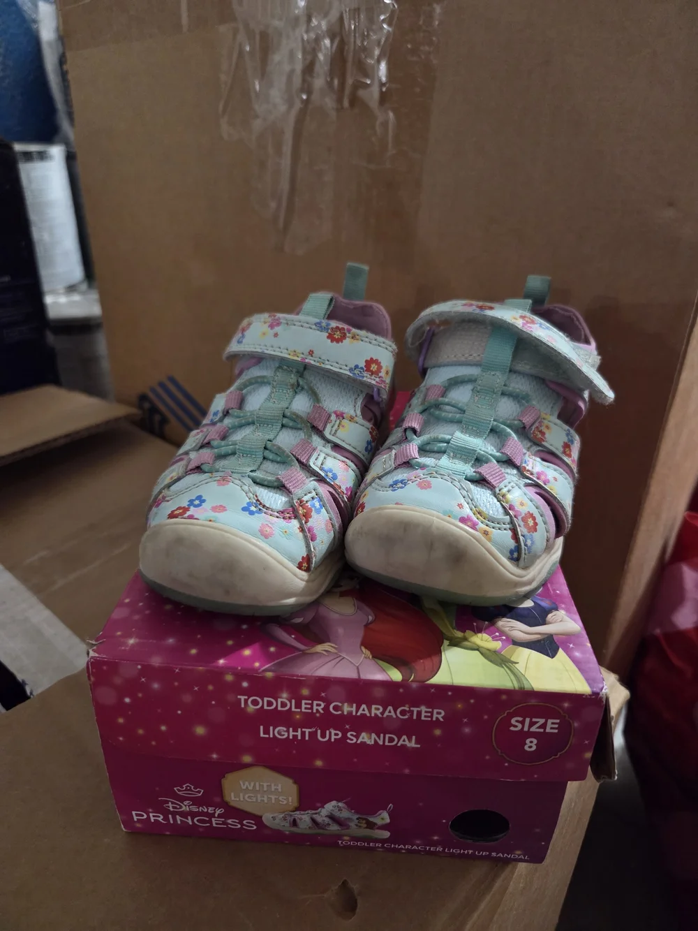 Light-Up Toddler Sandals in Mint Green - Size 8
