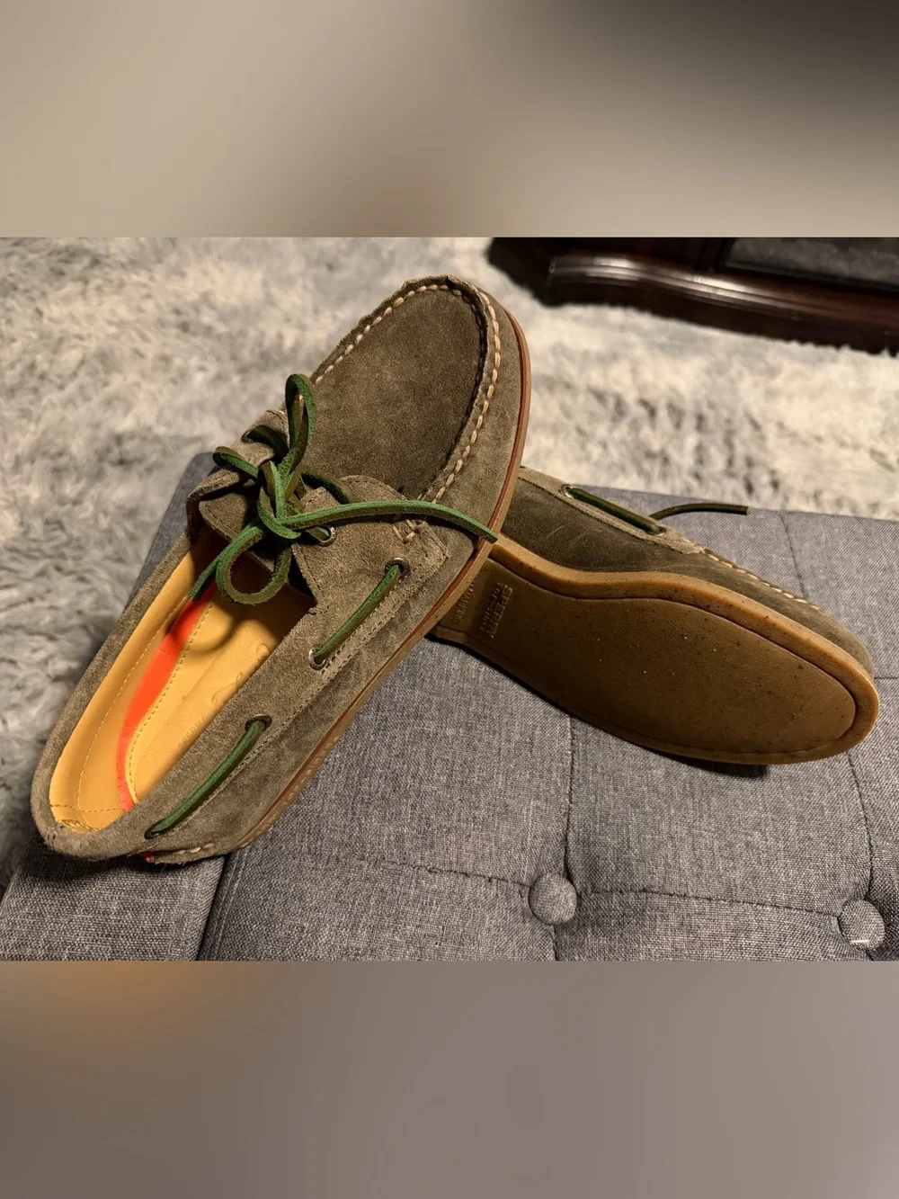 Sperry suede boat