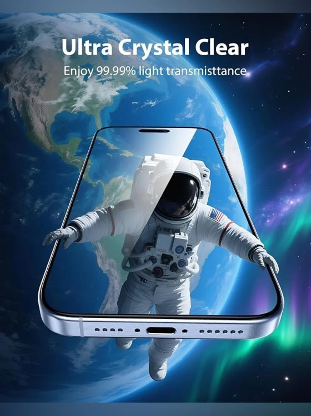 Mkeke 3 Pack Screen Protector for iPhone 18 Pro, 9H+ Tempered Glass