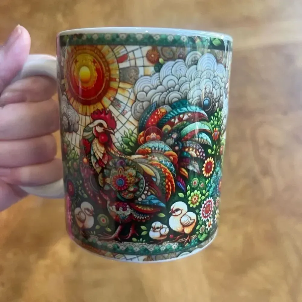 Original Art Livorno Chicken Coffee Mug!