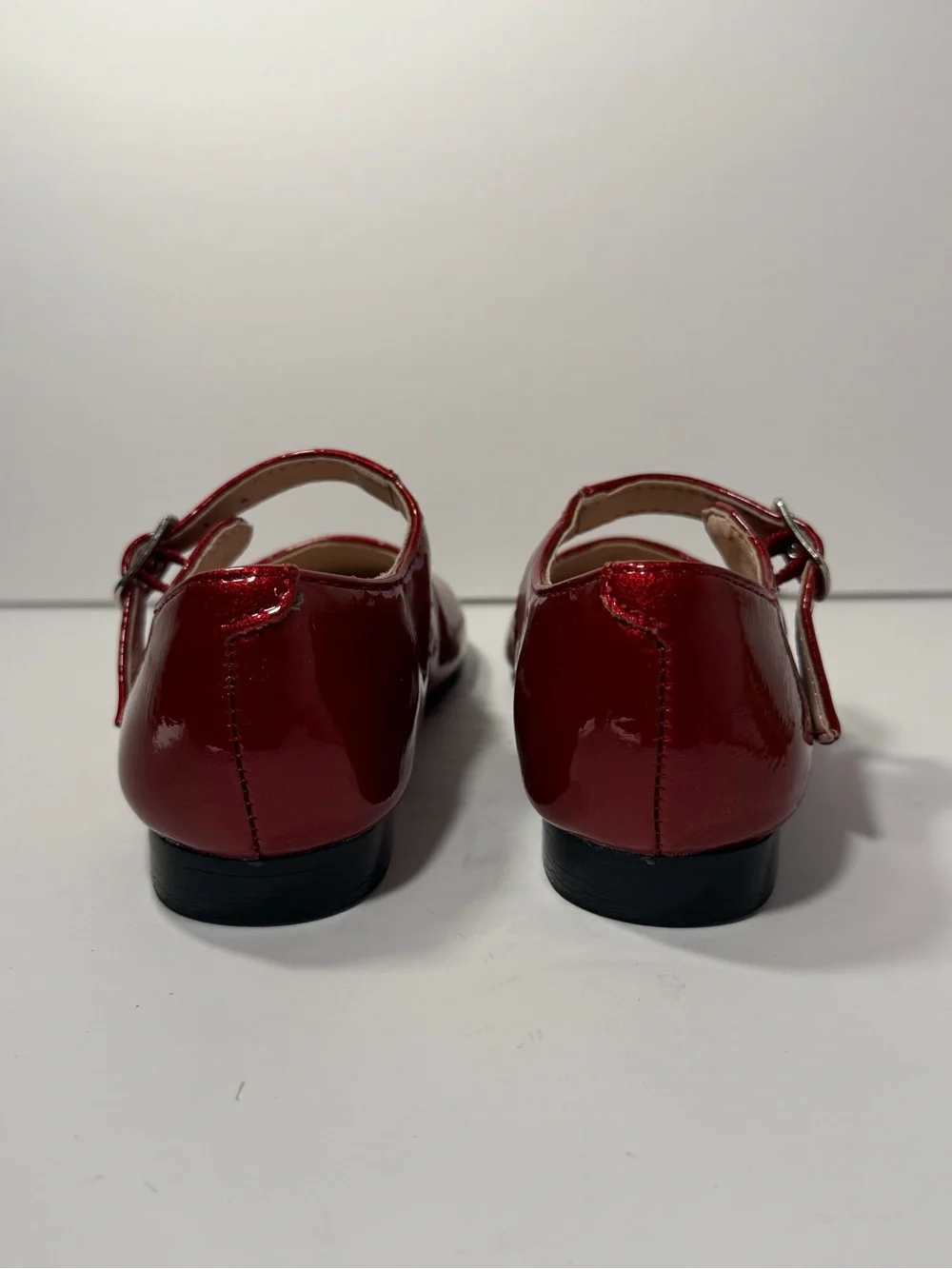 Nina Girls Red Metallic Patent Mary Jane Dress Shoes Size 5M EUR 21