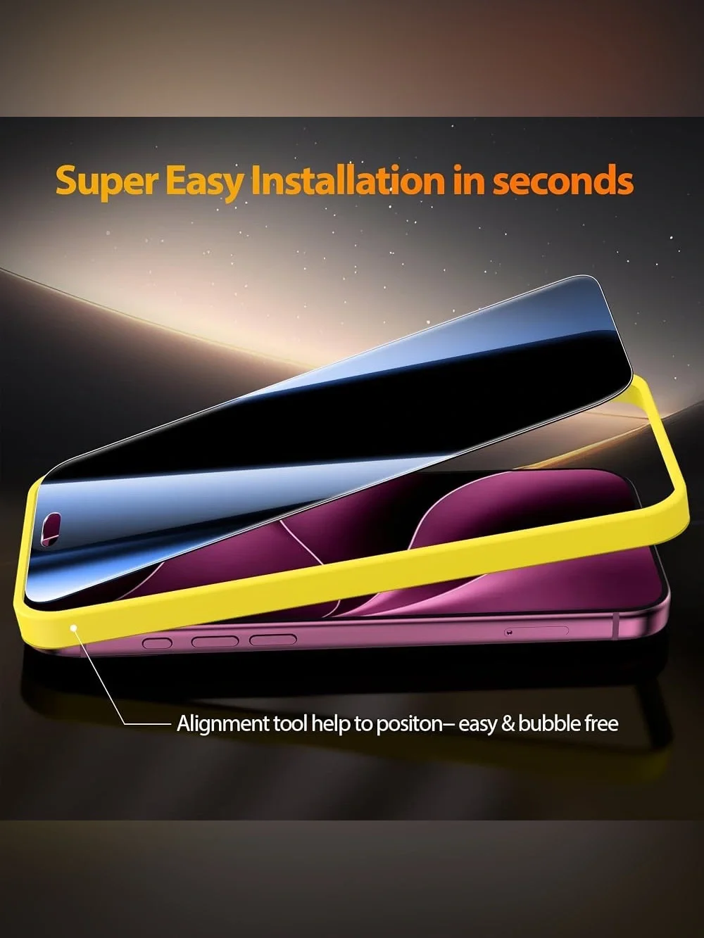 YMHML 3 Pack for iPhone 18 Pro Max Privacy Screen Protector