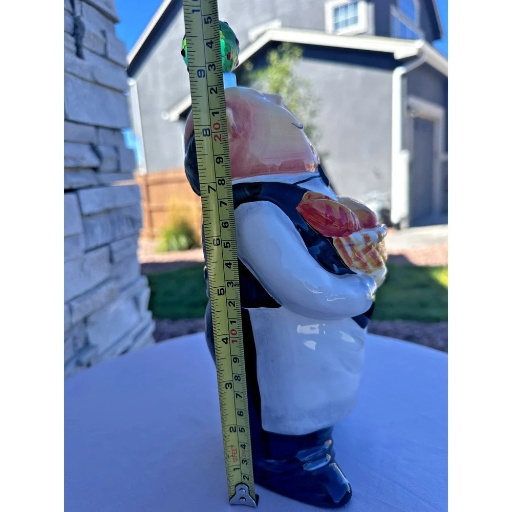 Ceramic Butler Waiter Oil Vinegar Bottle Decanter Tracy Flickinger NO SPOUT