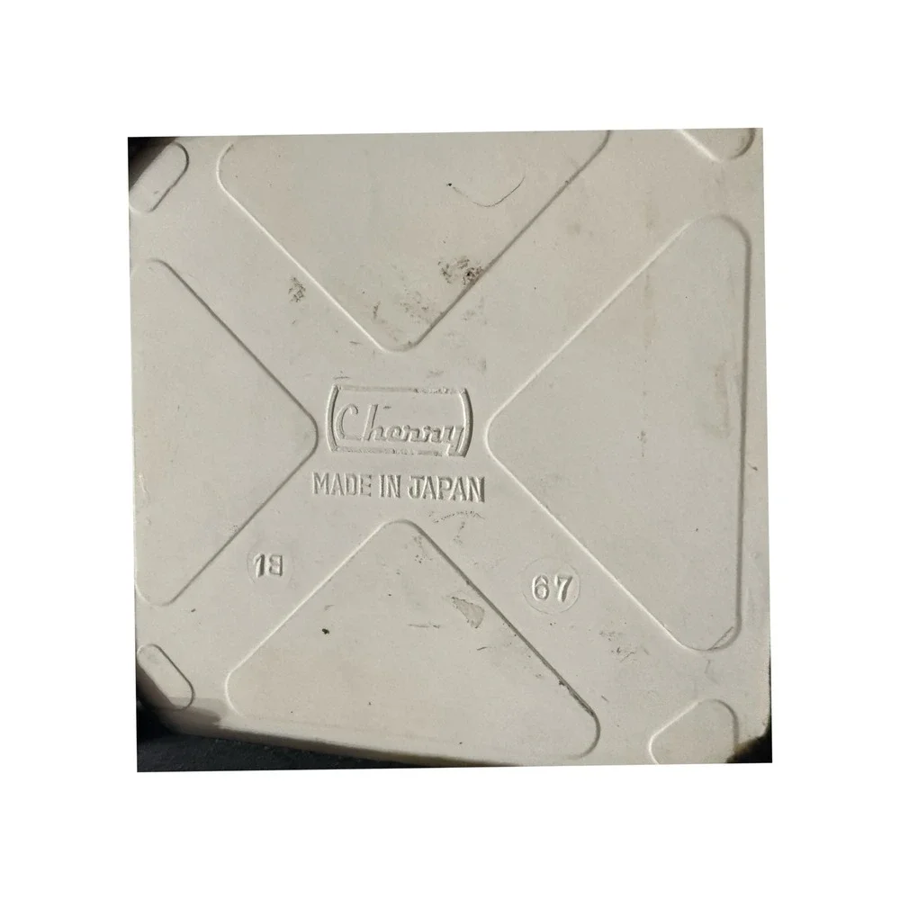 VTG Cherry MCM Ceramic Tile Cast Iron Trivet Kitchen Japan Excellent Condition!