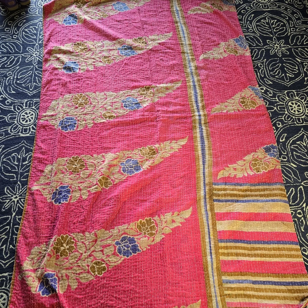 Kantha Quilted Blanket 55×85