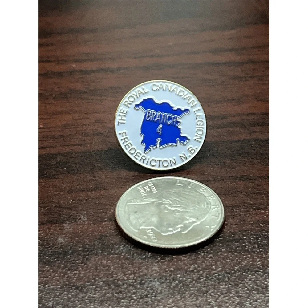 Royal Canadian Legion Branch 4 Fredericton New‎ Brunswick Canada Lapel Hat Pin