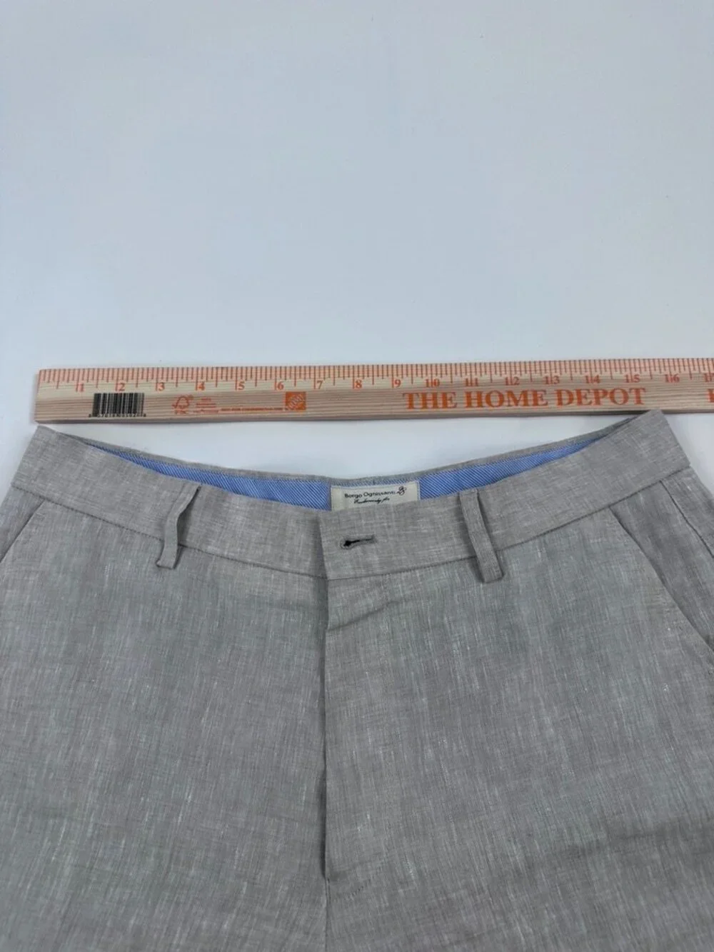 Borgo Ognissanti Linen Pants Beige Men’s Size 33 Straight Leg