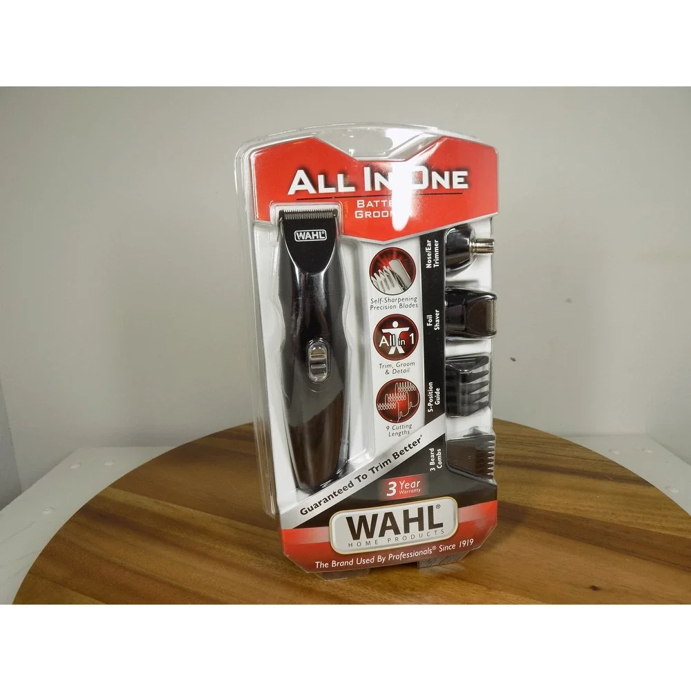 Wahl All In One Battery Groomer Mens Beard Trimmer Shaver Kit 5613‎ New
