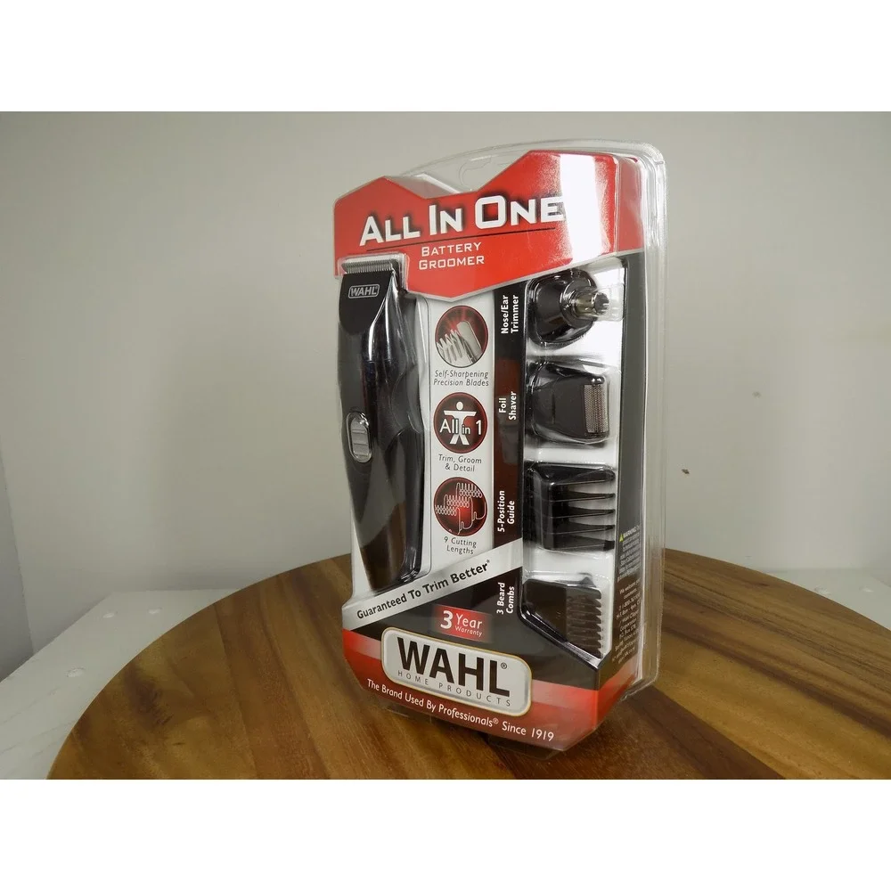 Wahl All In One Battery Groomer Mens Beard Trimmer Shaver Kit 5613‎ New