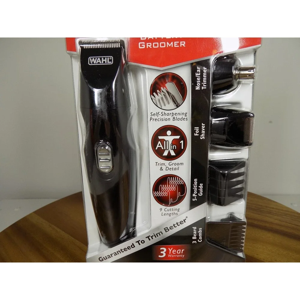 Wahl All In One Battery Groomer Mens Beard Trimmer Shaver Kit 5613‎ New