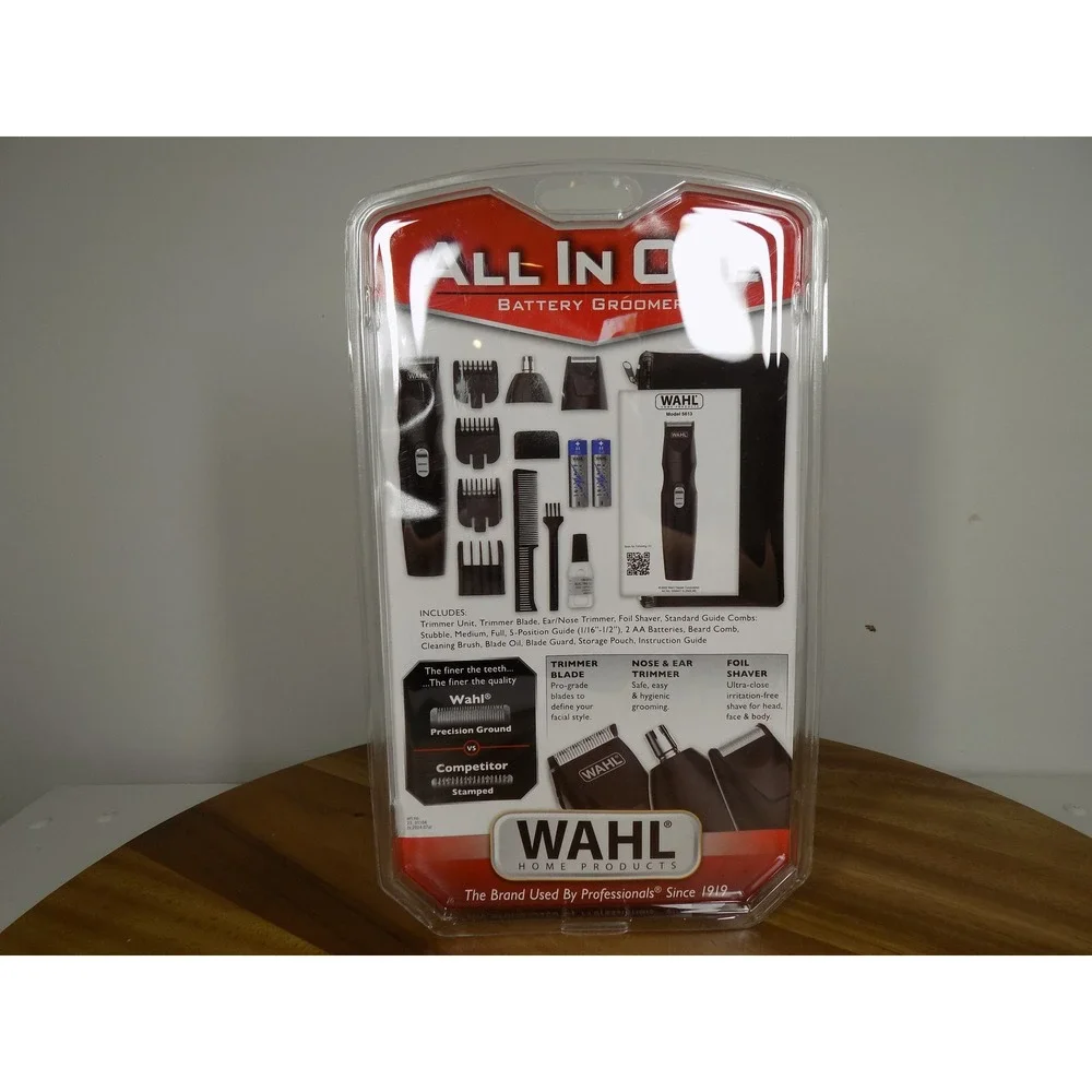 Wahl All In One Battery Groomer Mens Beard Trimmer Shaver Kit 5613‎ New