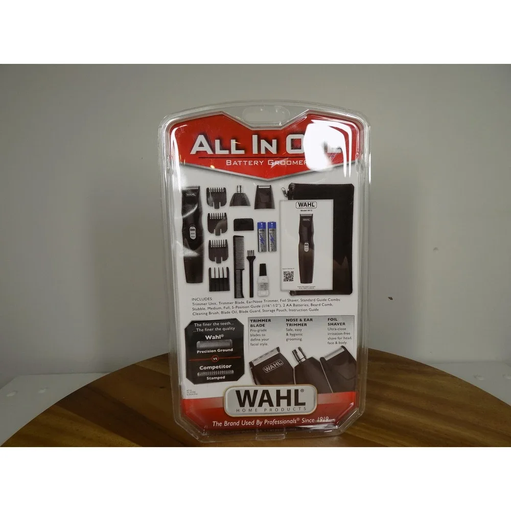 Wahl All In One Battery Groomer Mens Beard Trimmer Shaver Kit 5613‎ New