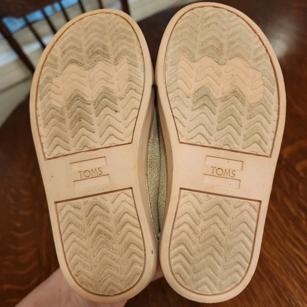 Toms Toddler Rose Metallic Size‎ 10 Cute Sassy Princess